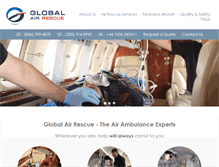 Tablet Screenshot of globalairrescue.com